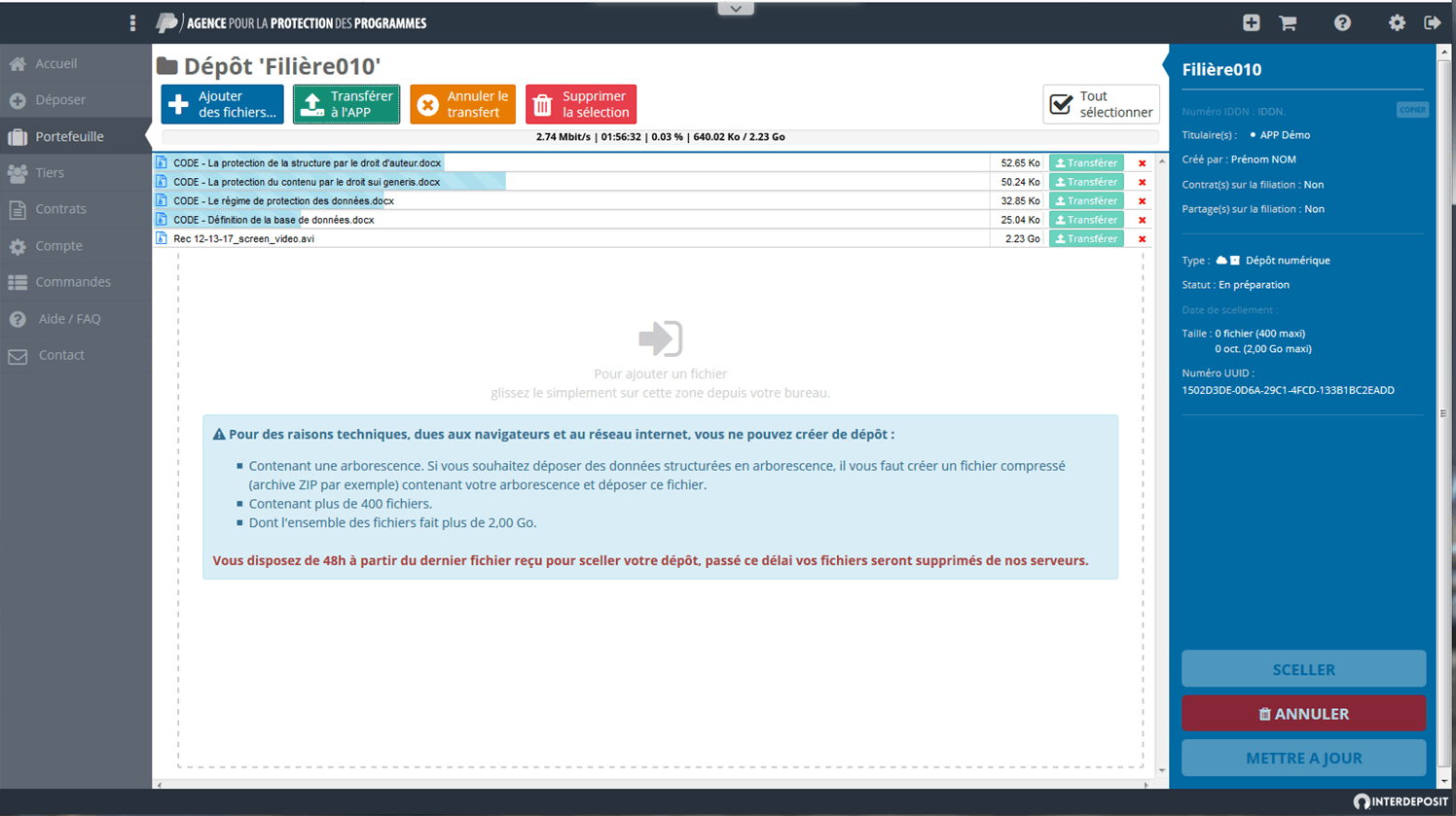 Effectuer simplement votre dépôt avec l'APP