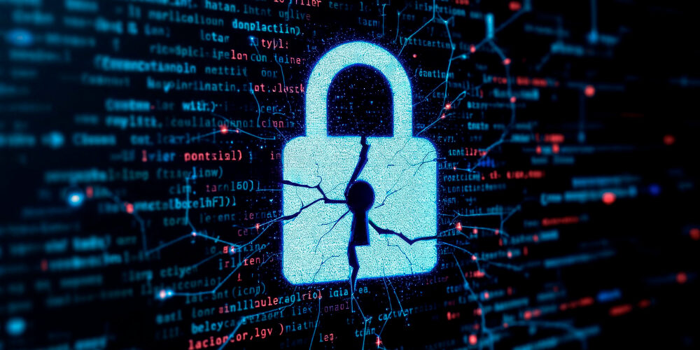 Cadenas numérique symbolisant la cybersécurité et la protection des logiciels face aux cyberattaques et aux risques fournisseurs.