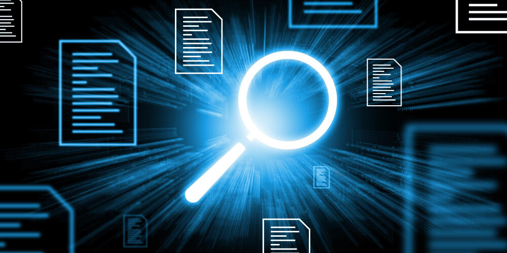 Conciliation entre droit à la preuve et protection du secret des affaires Intelligence artificielle analysant des documents numériques dans le cadre d’une recherche de preuves